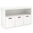 Bayze Bookcase with Removable Drawers, White-1057953800