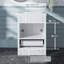 Meuble-lavabo simple 24 po avec plateau en marbre de culture. Armoire de salle de bain pré-assemblée