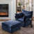 Chenille bleu sélectionné