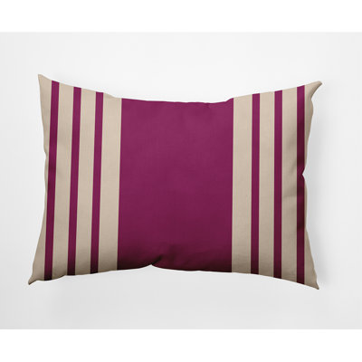 Striped Reversible Throw Pillow
