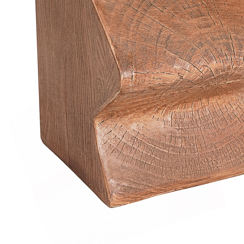 Ensemble de 2 tables d'appoint rectangulaires d'extérieur, Naturel