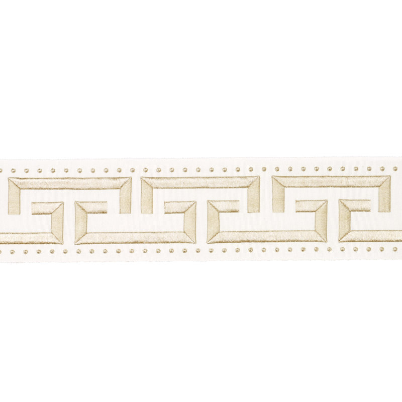Schumacher X Paloma Contreras Margo Fret Trim, Ivory