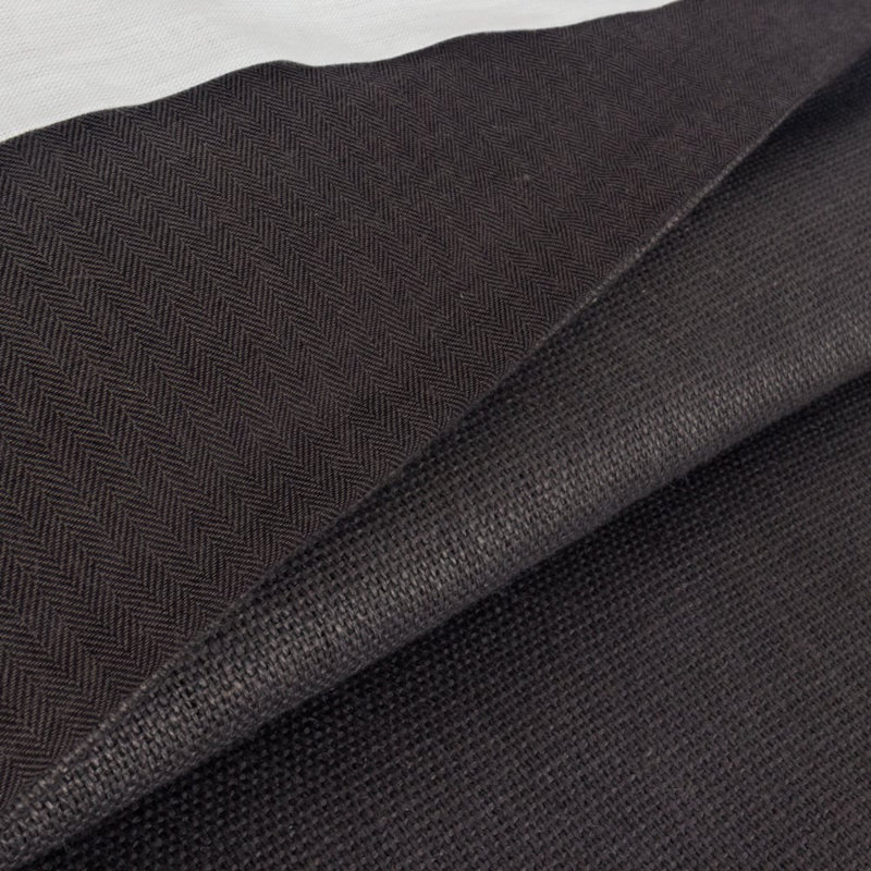 LIAM DUVET COVER, CHARCOAL BLUE, Queen Duvet Cover