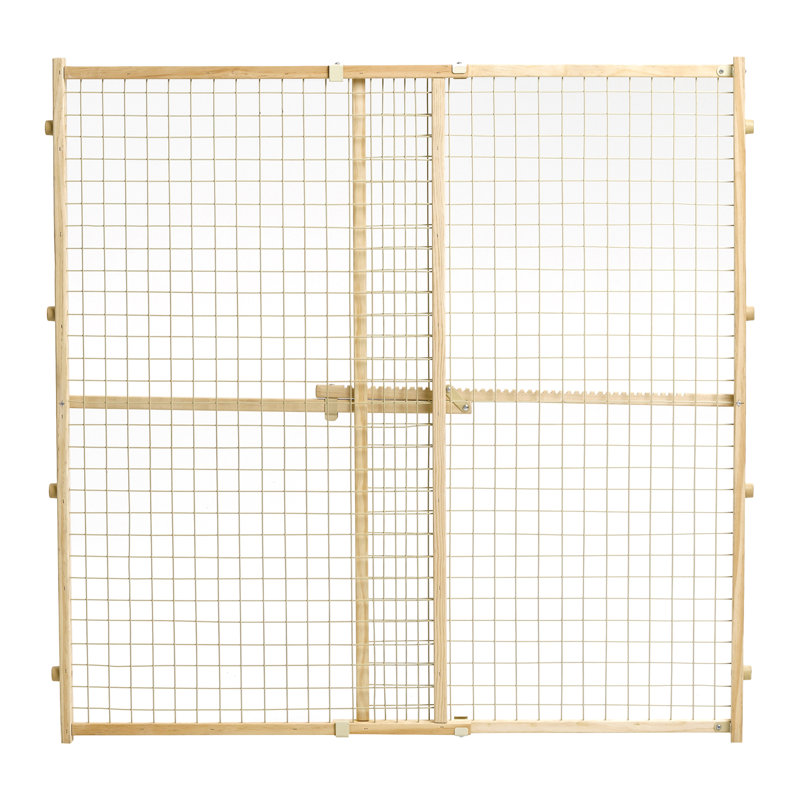 Wood Pressure Mounted Pet Gate, 44"