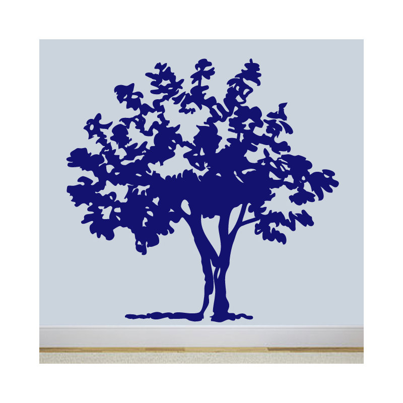 Décalcomanie murale arbre contes, Bleu marine