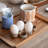 Stoneware Egg Holder with Reactive Glaze