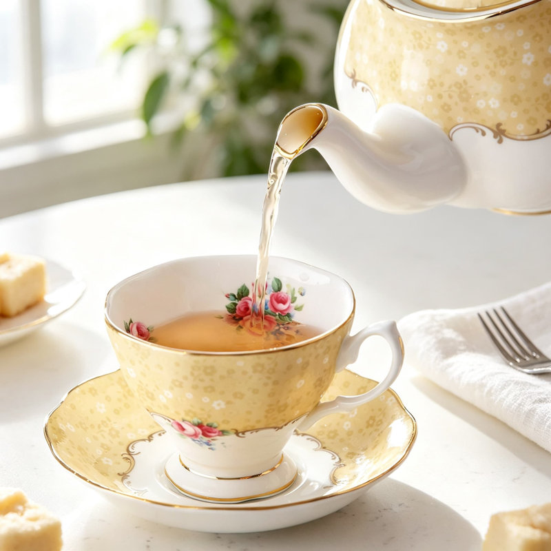 Ensemble de théière, sucrier et pot à crème 100 ans 1990 Villeroy & Boch