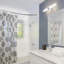 Tringle courbée de rideau de douche ajustable 63 po Design House-96139690