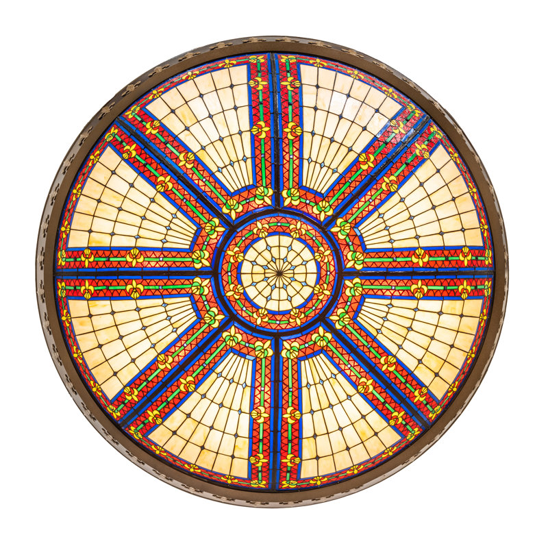 62" Wide Fleur-De-Lis Inverted Pendant