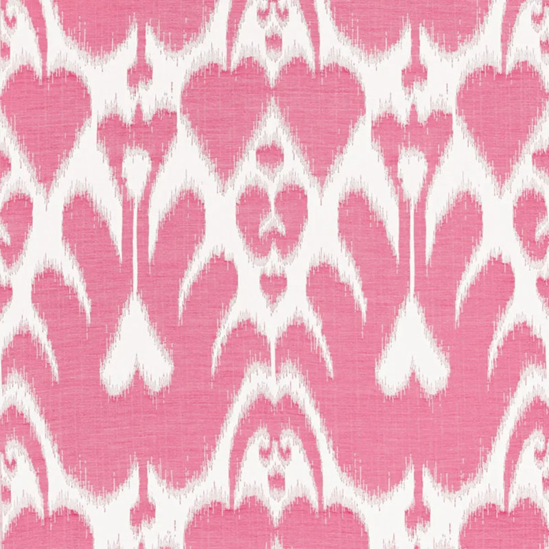 Lela Cotton Ikat Fabric, Red