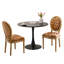Ensemble de table de salle à manger ronde 31,5 "et 2 chaises à dossier rond-622080974-622080973
