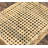 Outdoor Patio Coffee Table With Tempered Glass Top, Handwoven PE Wicker Patio Table With Metal Frame, All-Weather Rattan Coffee Table For Patio Furniture