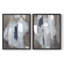 Impression encadrée neige et minéral I-Premium - prêt à être accroché - aucun clou requis - aucun clou requis-707148481-707148482