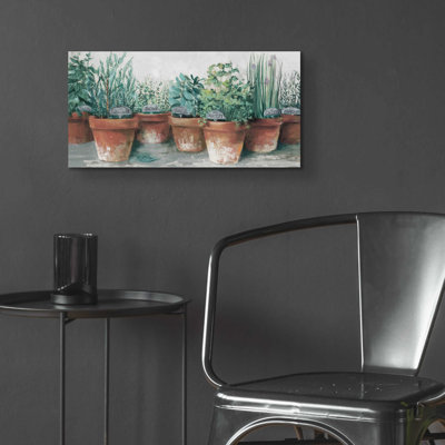 " Pots Of Herbs II Cottage " by Carol Rowan