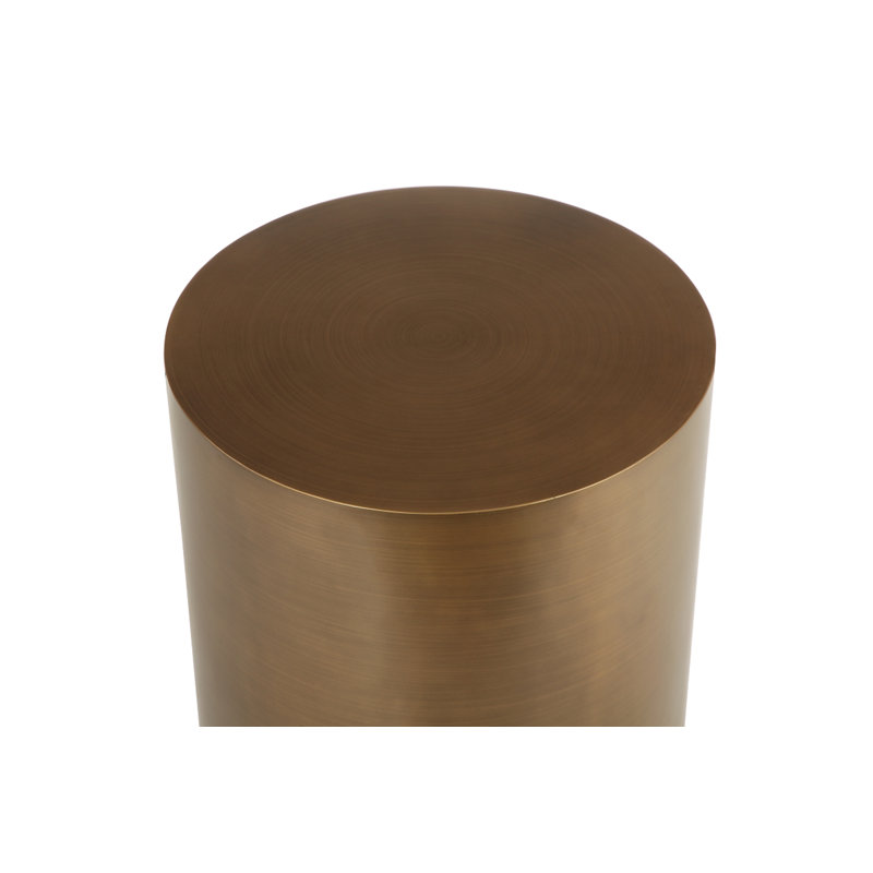 Spencer Round Side Table Black, Gold