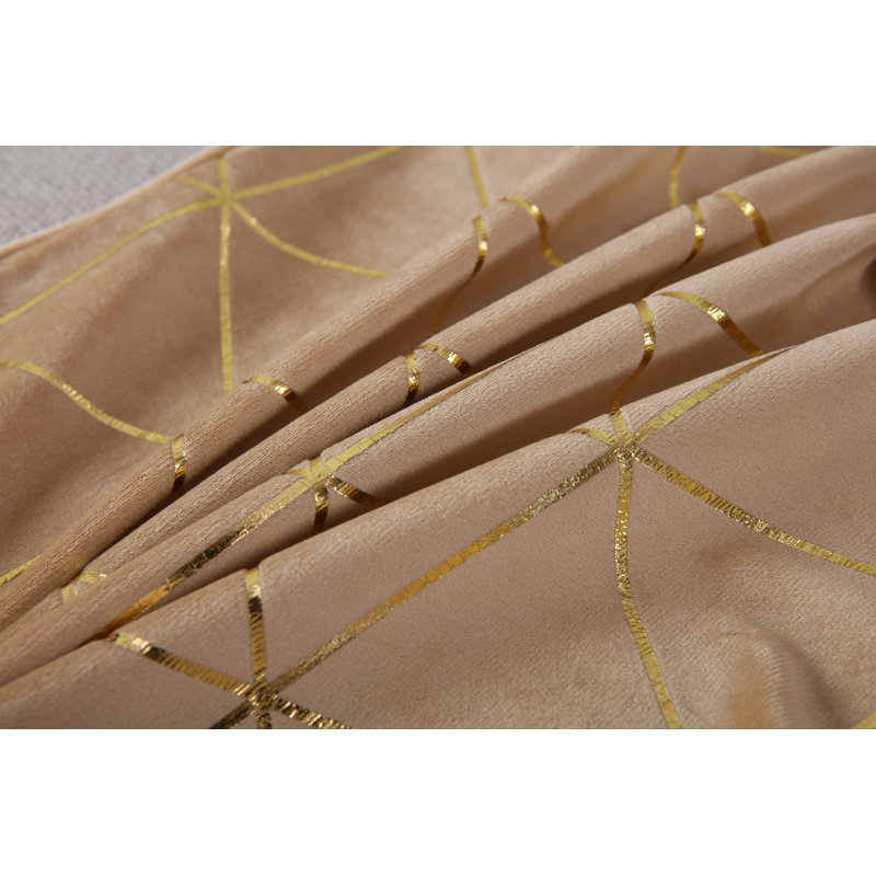 Housse de coussin Bryun, 18 po x 18 po, Géométrique beige