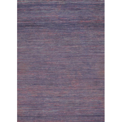 Tapis de la surface en soie 9 pi x 12 po à la main one-of-kind noué la