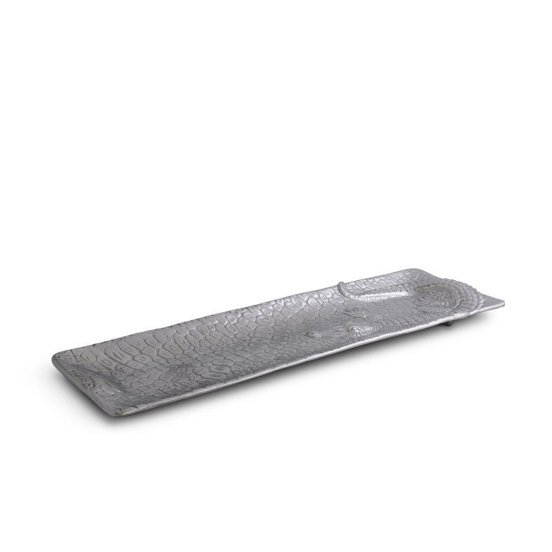 Alligator Metal Decorative Tray