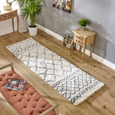 Cheatwood Runner 80 cm x 240 cm Moroccan Shaggy Area Rug