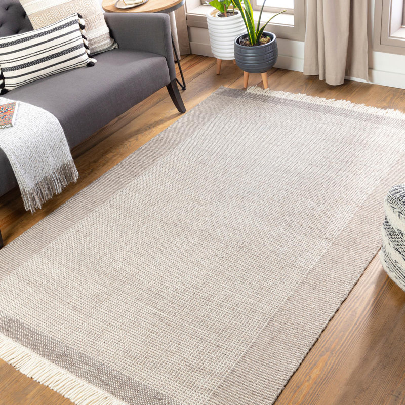 Tapis beige en laine Tina, Rectangle 12 pi x 15 pi