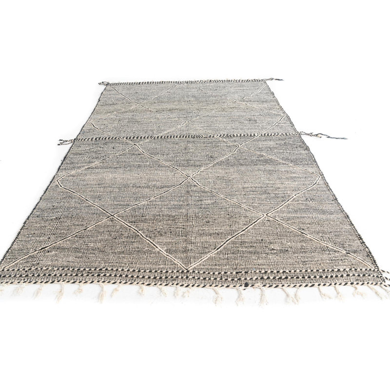 Tapis noir et blanc Odea