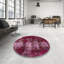 Tapis décoratif multicolore à motif abstrait-1294603735