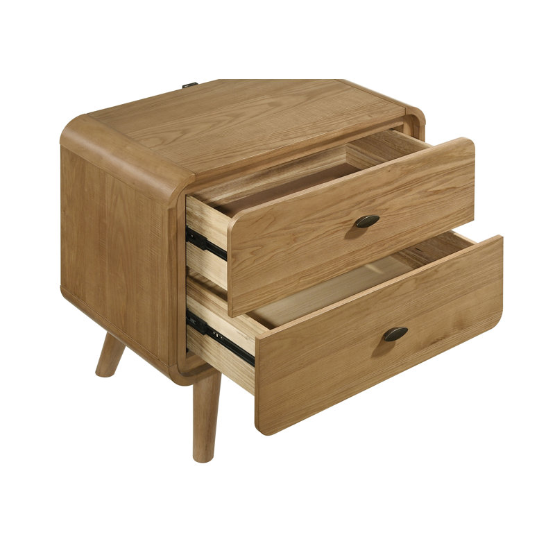Table de chevet 2 tiroirs Jaione