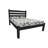 Black Solid Wood Twin Bed Frame