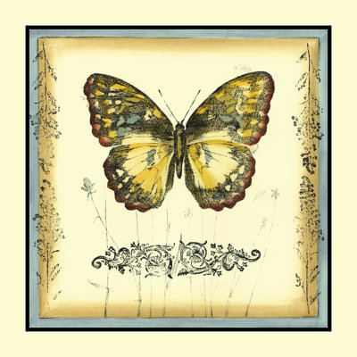Papillon et fleurs sauvages II