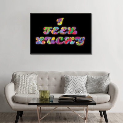 «I Feel Lucky 2026», reproduction d'art sur toile encadrée