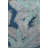 Blue Themed Mixed Leaf Flower Patterned Creative Modern Decorative Carpet-661487248