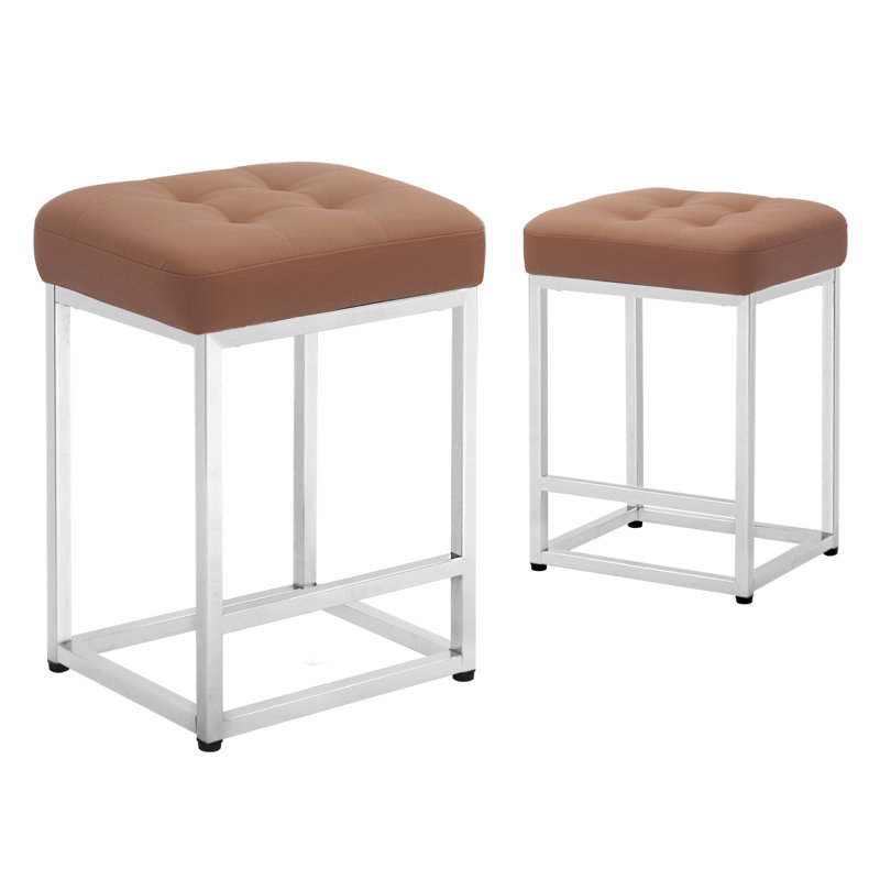 Tabouret de comptoir 26 po, Brun