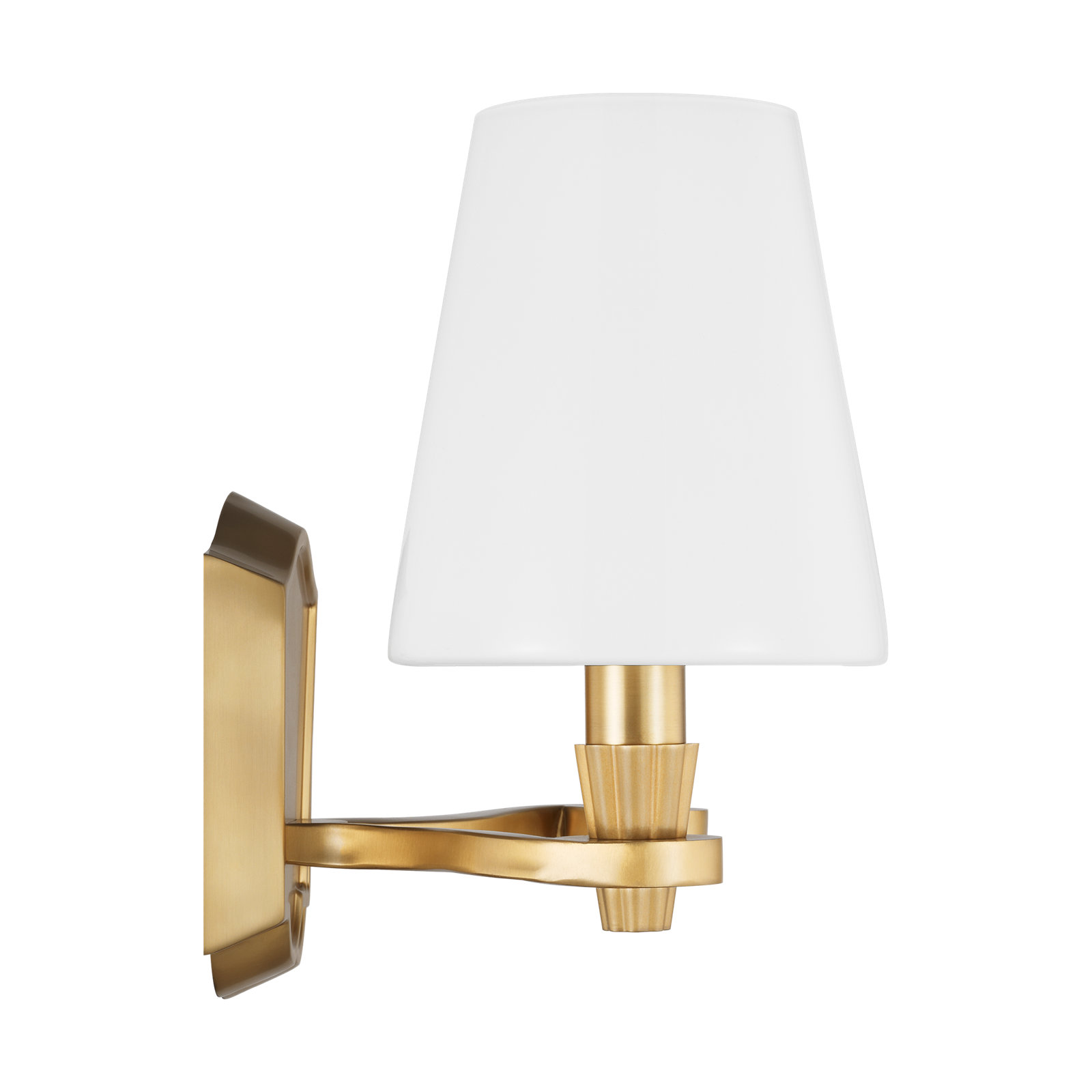 Paisley 2 Light Alabaster Dimmable Vanity Light, Burnished Brass