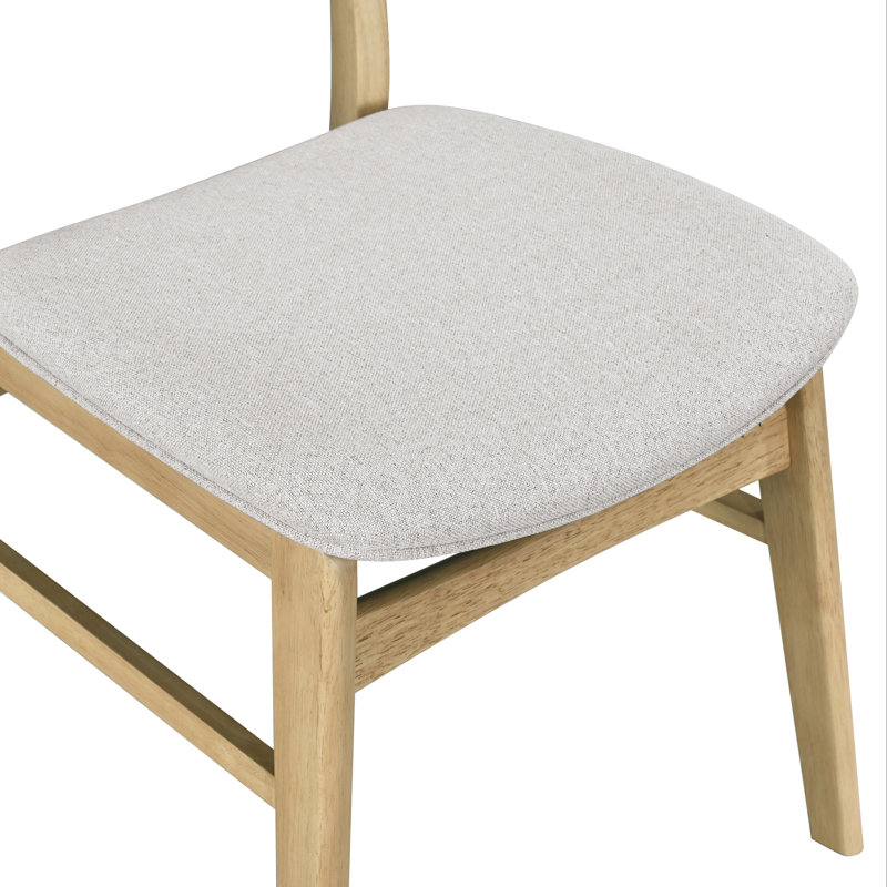 Chaise rembourrée en bois massif, Chêne