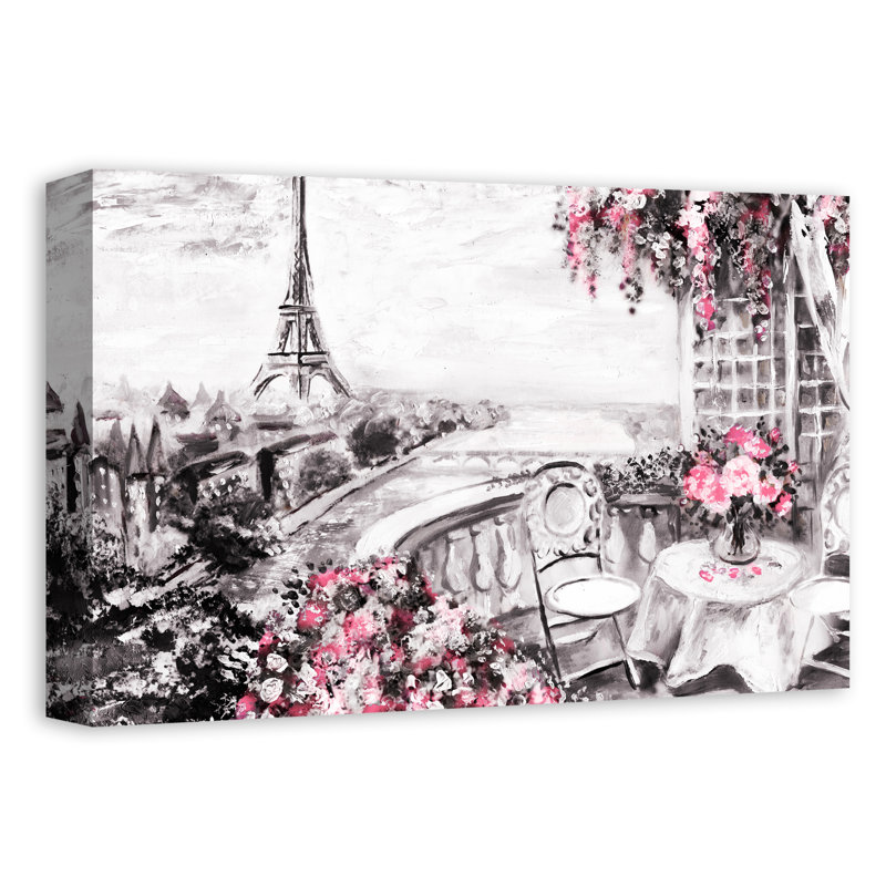 Croquis de Paris - reproduction sur toile tendue, H 12 po x l 18 po x P 1,25 po