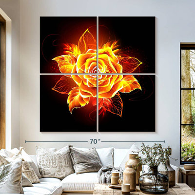 Flaming Rose
