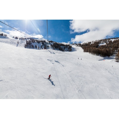 Ski Resort Les Orres by Oscity - Wrapped Canvas Print