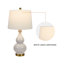 Lampe de table moderne en céramique 26,5 "avec gradateur à 3 voies et port USB Conyer-584384414