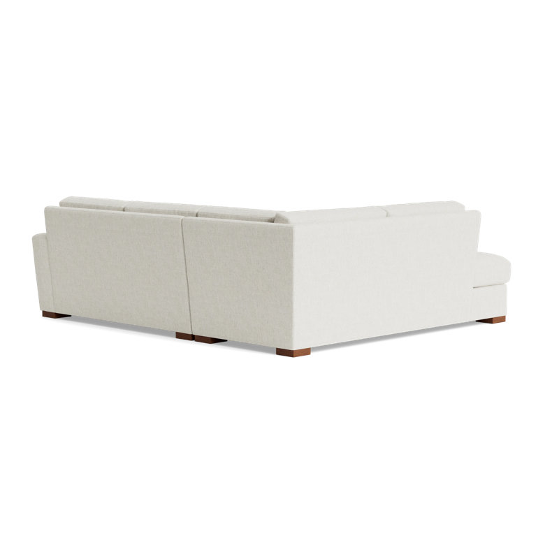 Couch Potato Sectional, Left Hand Facing, Performance Weave - Snow