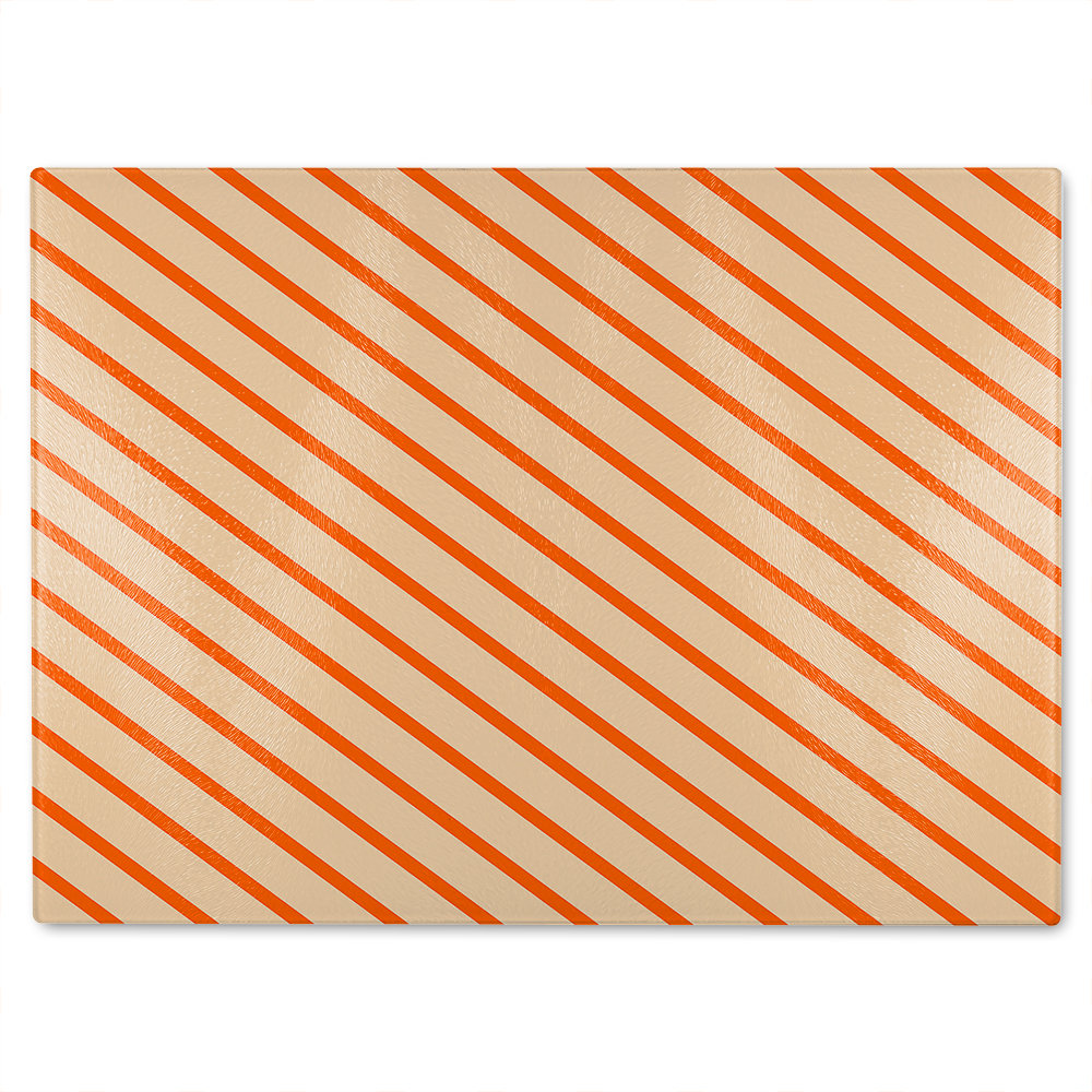 Lines Glass Chopping Board