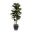 Faux Fiddle Leaf Fig Tree in Metal Planter-2016286777