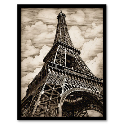 Algis The Eiffel Tower Paris La Tour Eiffel - Single Picture Frame Print