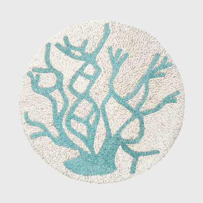 100% Cotton Round Beaded Placemat