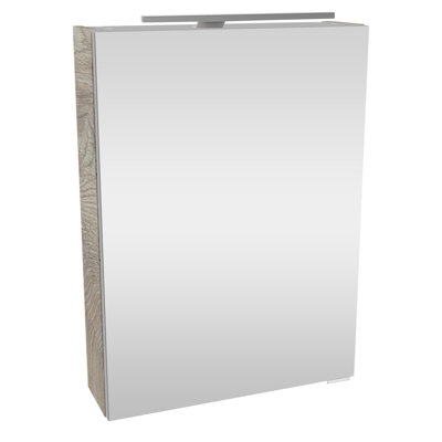 Surface Mirrored Bathroom Cabinets with Mirror and 2 Adjustable Shelves
