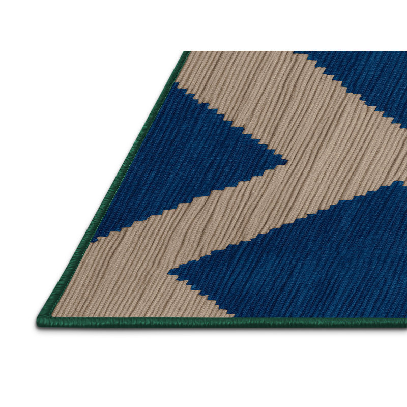 Machine Washable Botanical Brown Area Rug, Rectangle 5' x 8'