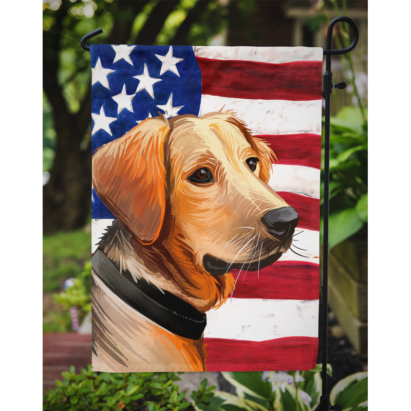 Polyester à 2 côtés 15 x 11 po drapeau de jardin, Chien de Schiller