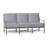 Monaco Aluminum Sofa - Slate Gray-70040644-70040642-62363784