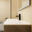 Le meuble-lavabo de salle de bain 36 po avec lavabo, flottant ou flottant Reshae est optionnel Conversion-00336CG-1-F-BL9090B