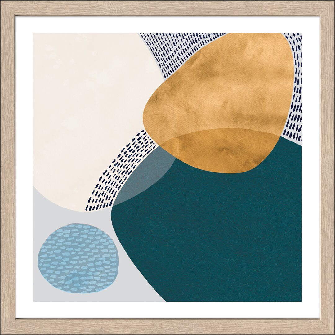 Gerahmtes Poster Abstract Shapes V