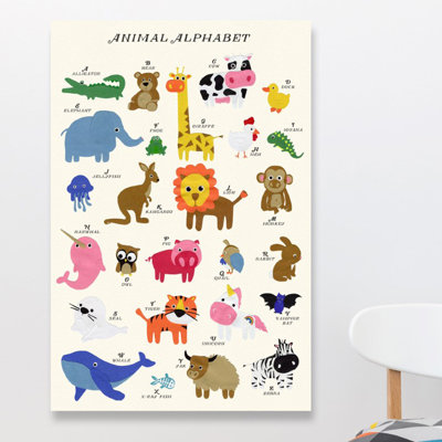 Alphabet - impression sur toile tendue